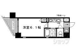 エステムコート御所南2 1Kの間取図画像