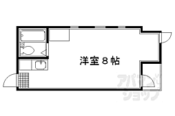 ドムス白川 ワンルームの間取図画像