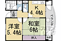 ヴィラ岡崎2階5.7万円