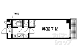 ハイム近衛 1Kの間取図画像