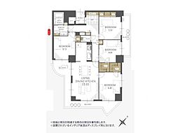 シャルマン幕張2号棟 4LDKの間取図画像