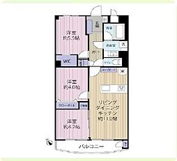 稲毛東映マンションB棟 3LDKの間取図画像