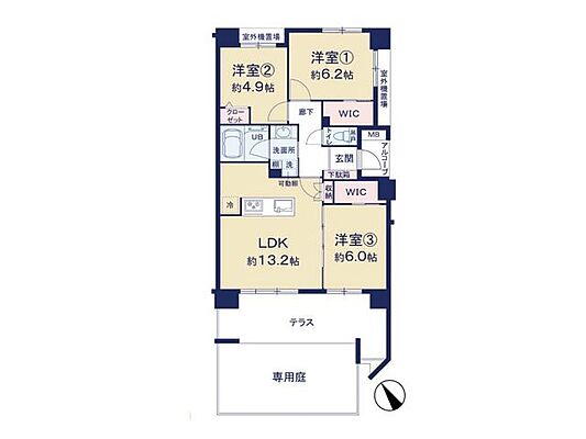 間取り アンビシャス船橋高根台 1階/-