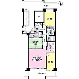 あすみが丘ガーデンコート杜の街弐番館 3LDKの間取図画像