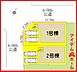 間取り：2号棟　配置図