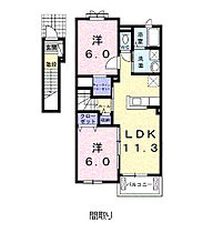 ジョイライフ中津II 202 ｜ 大分県中津市大字大新田735-2（賃貸アパート2LDK・2階・58.21㎡） その2