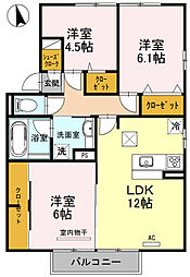 間取図画像 3LDK