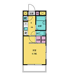 てらすＭ 1階1Kの間取り