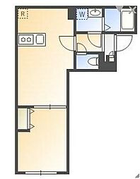 港区南麻布2丁目マンション 1LDKの間取図画像