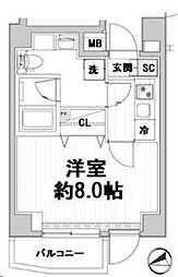 mastermindJUBAN 1Kの間取図画像