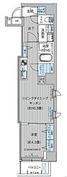 クリスタルパレス蒲西 1LDKの間取図画像
