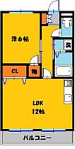 栃木県宇都宮市菊水町（賃貸マンション1LDK・3階・39.69㎡） その2