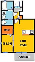 パルテール宮原 105号室 ｜ 栃木県宇都宮市宮原３丁目（賃貸アパート1LDK・1階・31.96㎡） その2