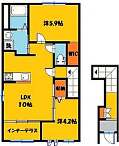 仮）シェルルスター安塚 201号室 ｜ 栃木県下都賀郡壬生町大字安塚（賃貸アパート2LDK・2階・53.80㎡） その2