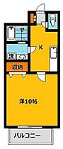 サンワハイツ7号棟 106号室 ｜ 栃木県宇都宮市石井町3438-36（賃貸アパート1K・1階・31.70㎡） その2