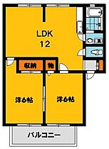 桜の樹ハイツA 202号室 ｜ 栃木県宇都宮市江曽島本町（賃貸アパート2LDK・2階・52.84㎡） その2