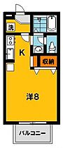 サトスガーデン 206号室 ｜ 栃木県宇都宮市陽南３丁目（賃貸アパート1K・2階・26.71㎡） その2