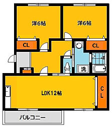 ガーデンムツミA 2階