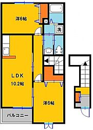 ヒルサイドブローテＣ 2階