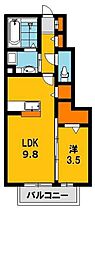 間取図画像 1LDK