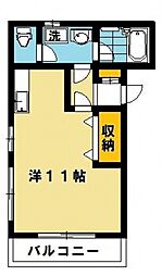 ミオ・コルテ ワンルームの間取図画像