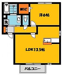 操コーポ 1LDKの間取図画像