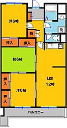 ウェルヤナックス 3LDKの間取図画像