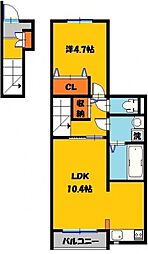 ミヤデュオ 1LDKの間取図画像