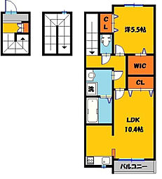 ミヤデュオ 1LDKの間取図画像
