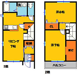 フィレンツェ 2DKの間取図画像