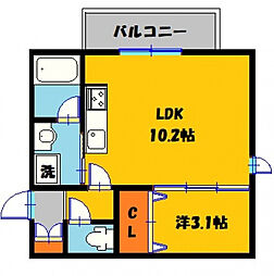 グランカナル 1LDKの間取図画像