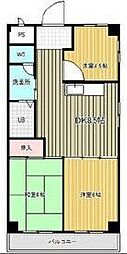 尼崎梅の木公園アーバンリズ 3DKの間取図画像