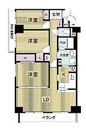 フォレステージュ武庫之荘 3LDKの間取図画像