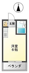 メゾン・ド・アトラー ワンルームの間取図画像