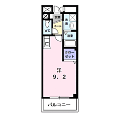 プリマベーラ ワンルームの間取図画像