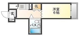 メゾンフロール 401 ｜ 兵庫県尼崎市立花町１丁目（賃貸マンション1R・4階・19.00㎡） その2