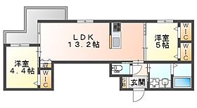 ＧＲＡＮＤ　ＨＥＢＥＬ　塚口 202 ｜ 兵庫県尼崎市塚口本町２丁目10-29（賃貸マンション2LDK・2階・57.35㎡） その2