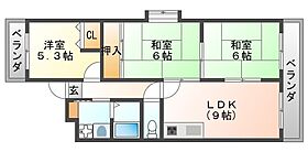 第9カシノハイツ 404 ｜ 兵庫県尼崎市若王寺２丁目（賃貸マンション3LDK・4階・51.60㎡） その2