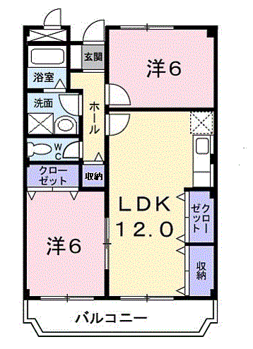 フリーダム中村 316｜兵庫県尼崎市常吉２丁目(賃貸マンション2LDK・3階・56.00㎡)の写真 その2