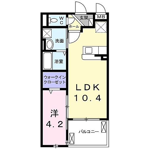 エム・ヴィレッジI 202｜兵庫県尼崎市杭瀬北新町１丁目(賃貸アパート1LDK・2階・35.97㎡)の写真 その2