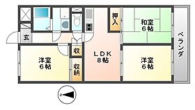 イマキタハイツ29 203 ｜ 兵庫県尼崎市額田町（賃貸マンション3LDK・2階・60.50㎡） その2