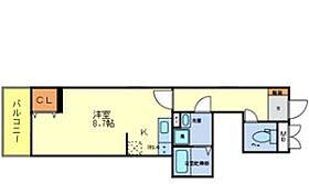 SK109 301 ｜ 兵庫県尼崎市南塚口町８丁目（賃貸アパート1R・3階・26.33㎡） その2