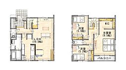 大新島48A 3LDKの間取り