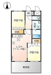 プリマベーラ 2LDKの間取図画像