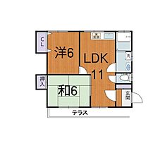 クレセント・S 102 ｜ 東京都清瀬市中里１丁目742-4（賃貸アパート2LDK・1階・49.00㎡） その2