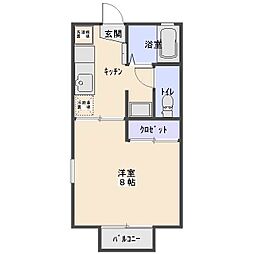 iJハウス・山王坂公園 1Kの間取図画像