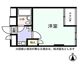 共立リライアンス上野町I 1Kの間取り