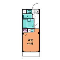 大宮西口プラザ 1Kの間取図画像