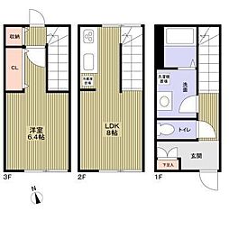 さいたま市西区大字指扇アパート 1LDKの間取図画像