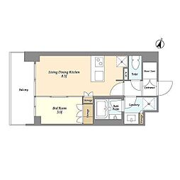 さいたま市大宮区大成町1丁目マンション 1LDKの間取図画像
